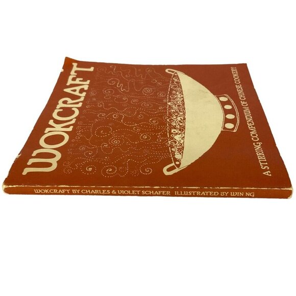 Wokcraft Chinese Cookbook By Charles & Violet Schafer 1972 Paperback Illustrated - Picture 2 of 12